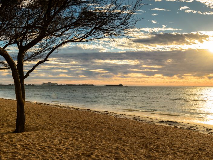 sunset at the beach